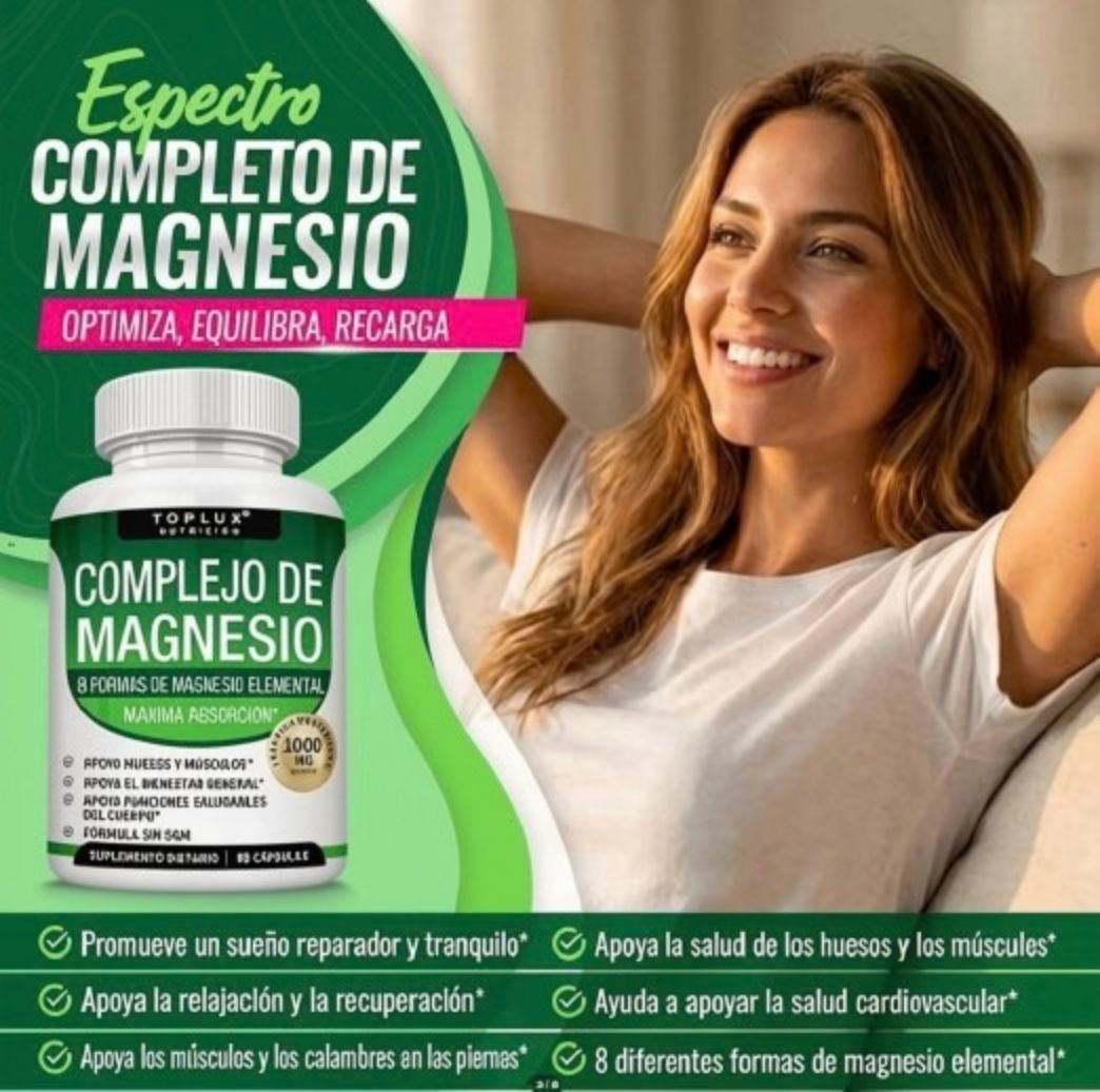 Magnesio 8 Elemental Suplemento 1000mg